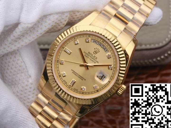 Factory Rolex Dial Gold 218238 EW Yellow Day-Date II 18K 40MM 0424